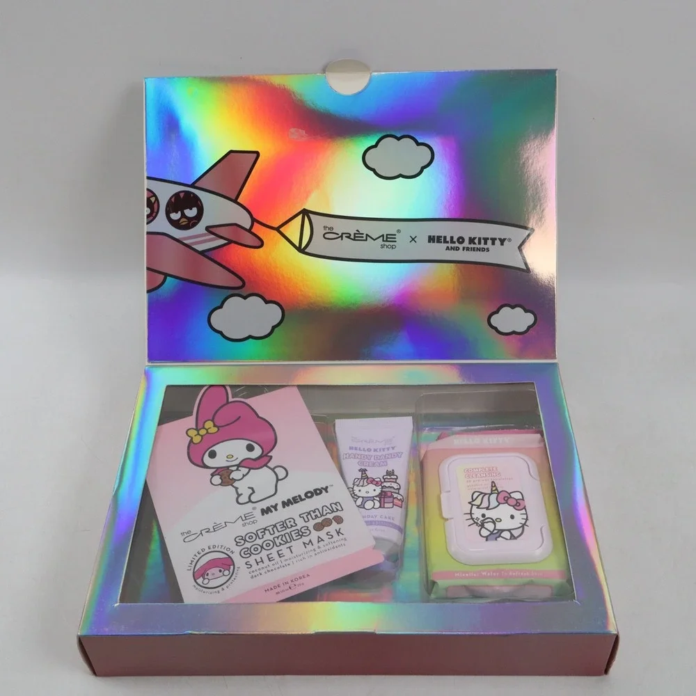 The Creme Shop x Hello Kitty Travel Set, Sheet Mask, Hand Cream, Towelettes